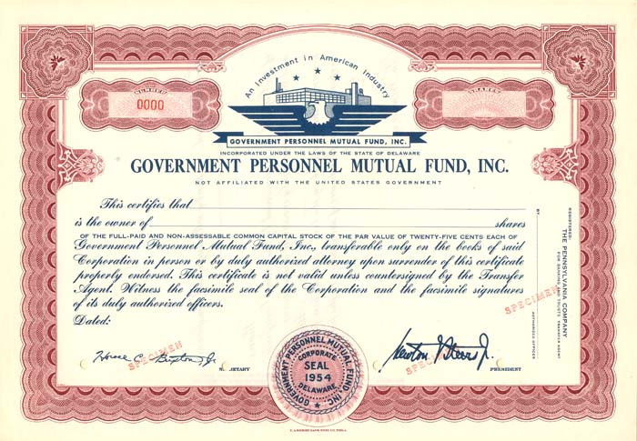 Government Personnel Mutual Fund, Inc.
